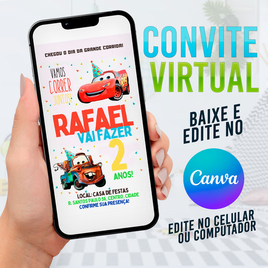 Carros Disney. Convite Virtual Carros Disney. Convite Carros Disney. Convite Carros Disney. Convite Carros Disney.