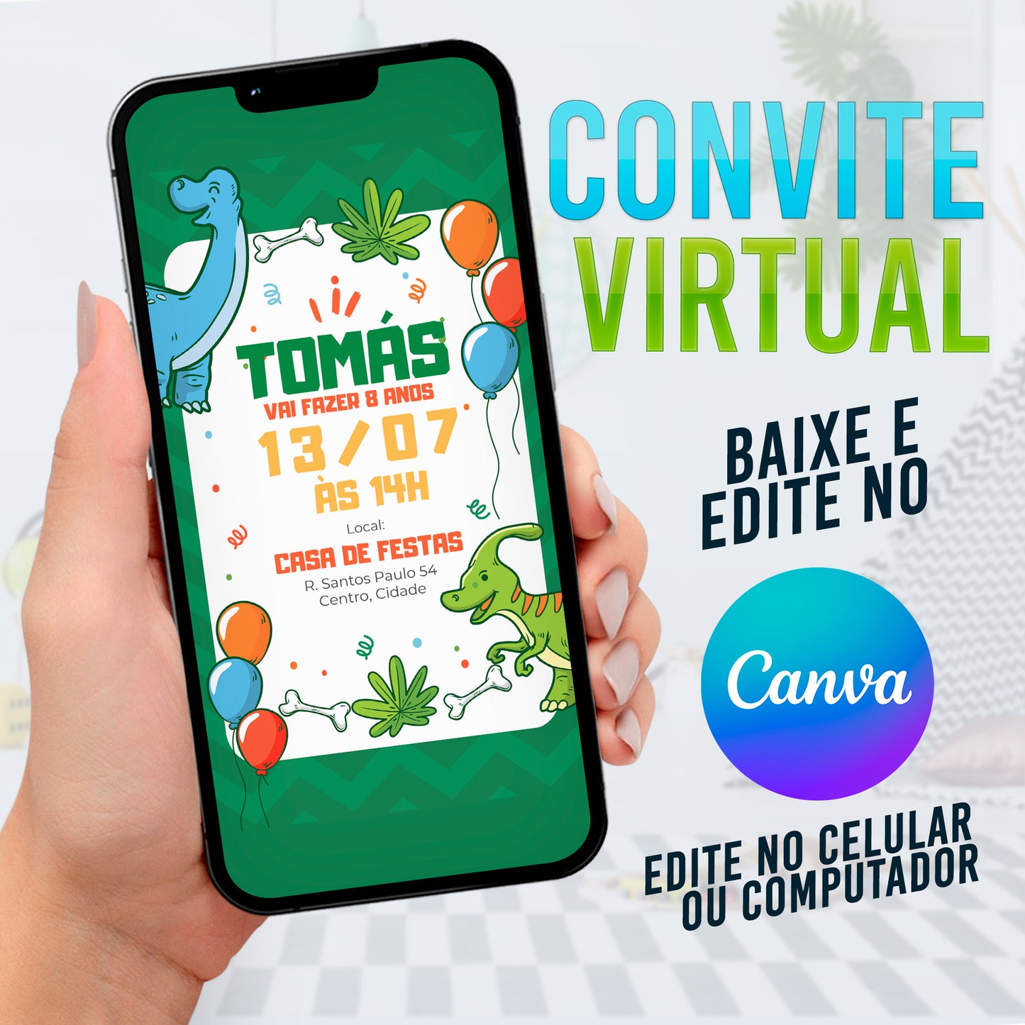 Dinossauro. Convite Virtual Dinossauro. Convite Dinossauro. Convite Dinossauro. Convite Dinossauro. Dino Baby. 0011
