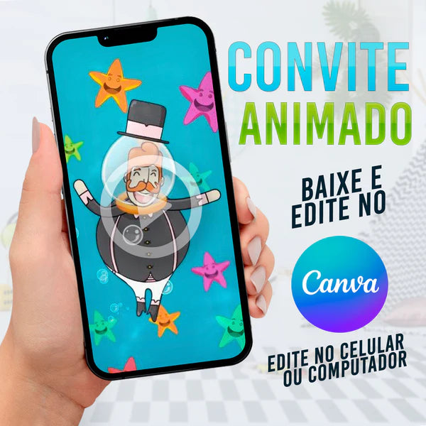 mundo bita fundo do mar template canva